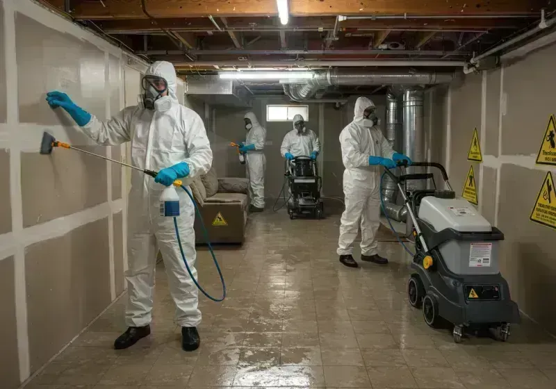 Basement Moisture Removal and Structural Drying process in Palmyra, MO